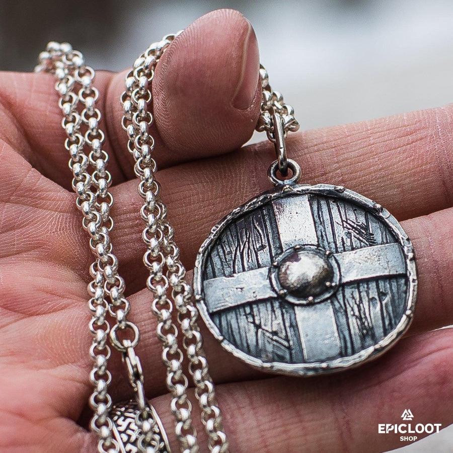 925 Silver Rollo's Shield Pendant