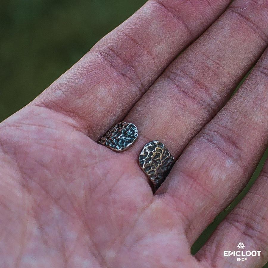 925 silver Ruined Spangenhelm Helmet Ring