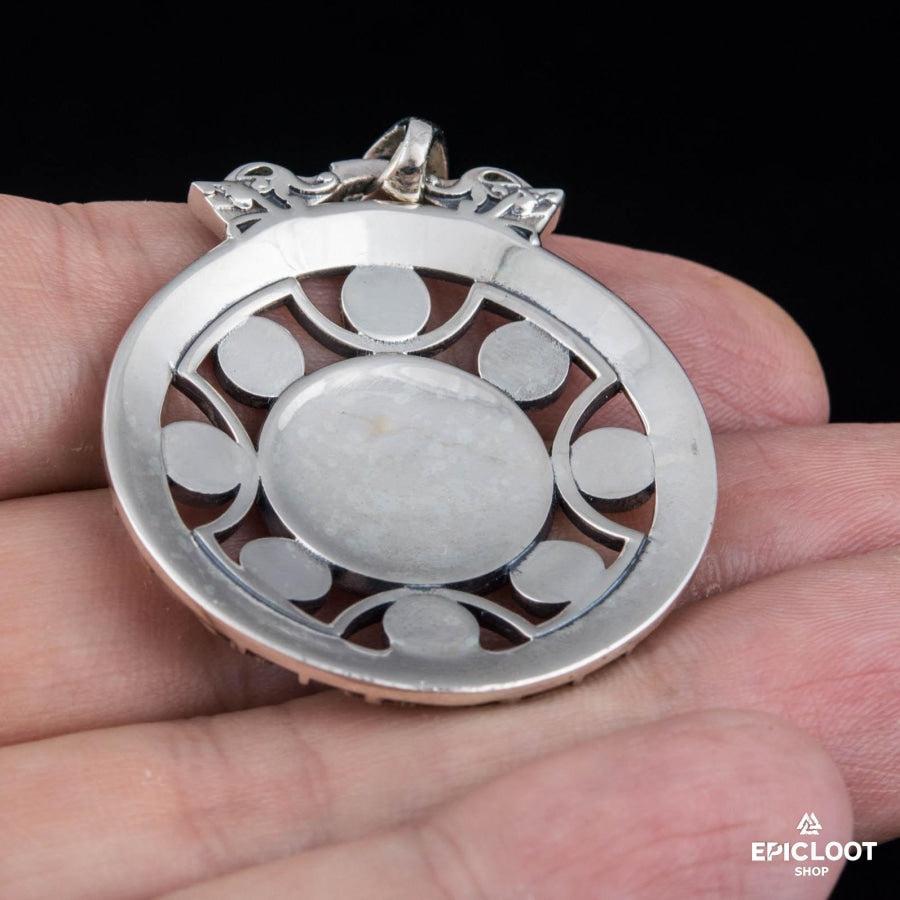 925 Silver Runic Valknut Symbol Pendant