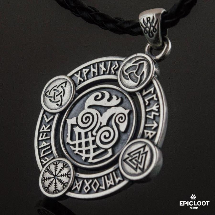 925 Silver Sleipnir Pendant