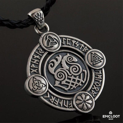 Ciondolo Sleipnir in Argento 925