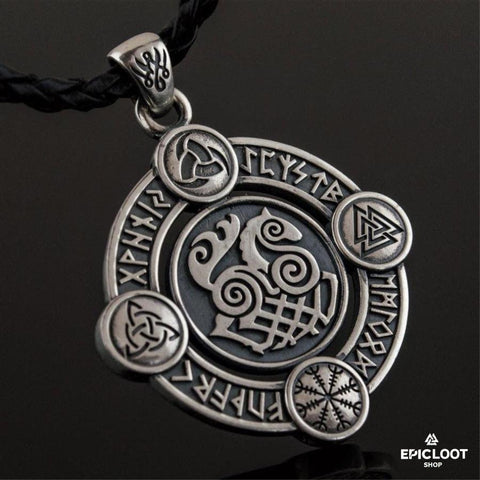 925 Silver Sleipnir Pendant