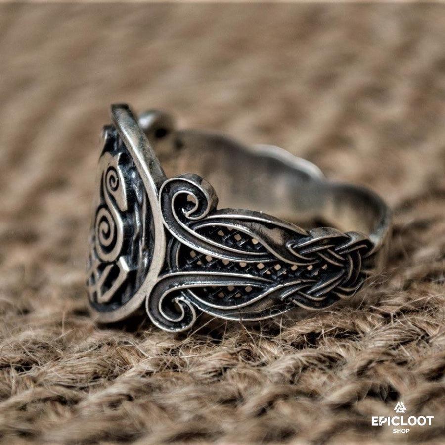 925 silver Sleipnir Symbol Nordic Ring
