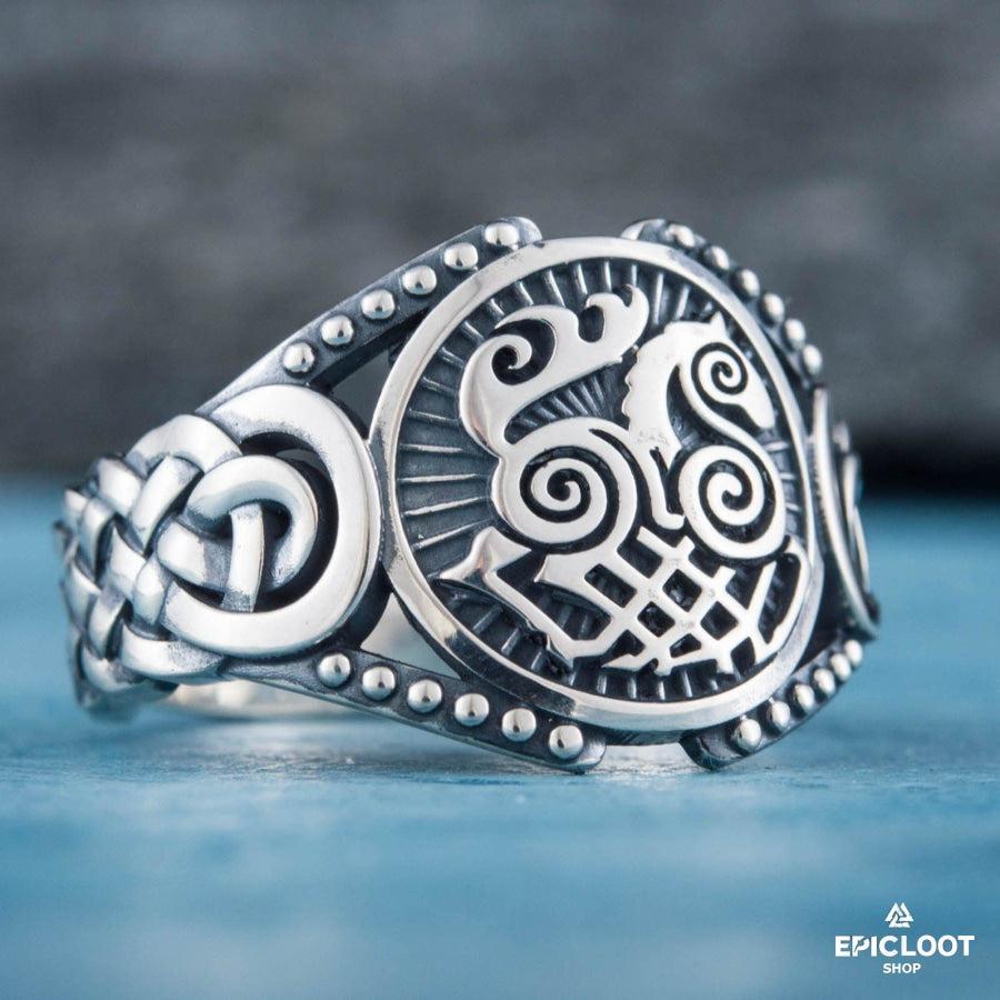 925 silver Sleipnir Symbol Viking Style