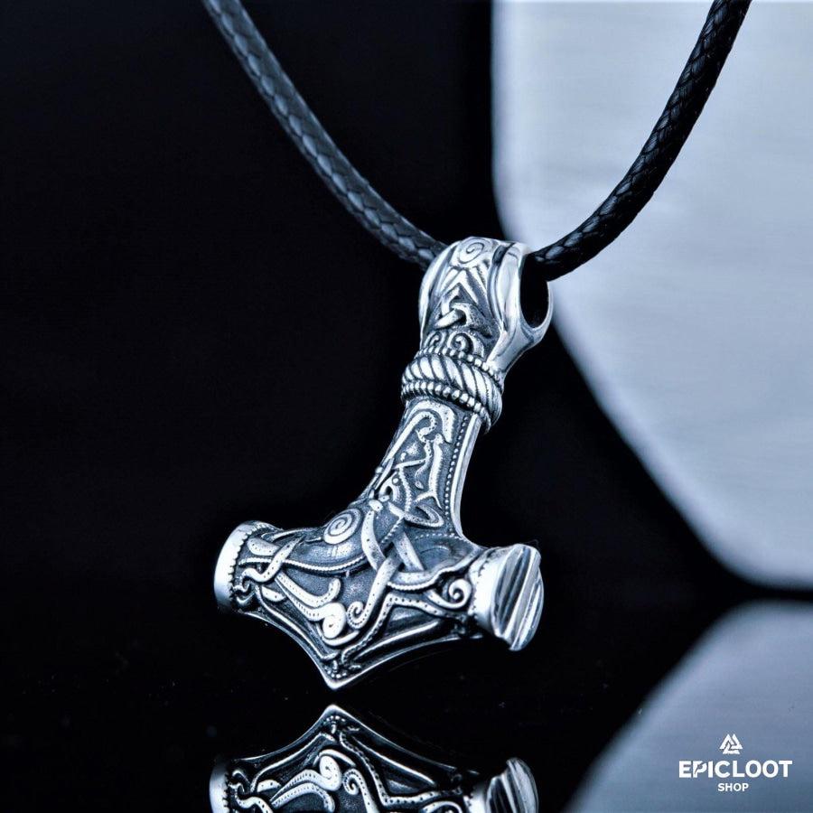 925 Silver Thor's Hammer Mjolnir Pendant