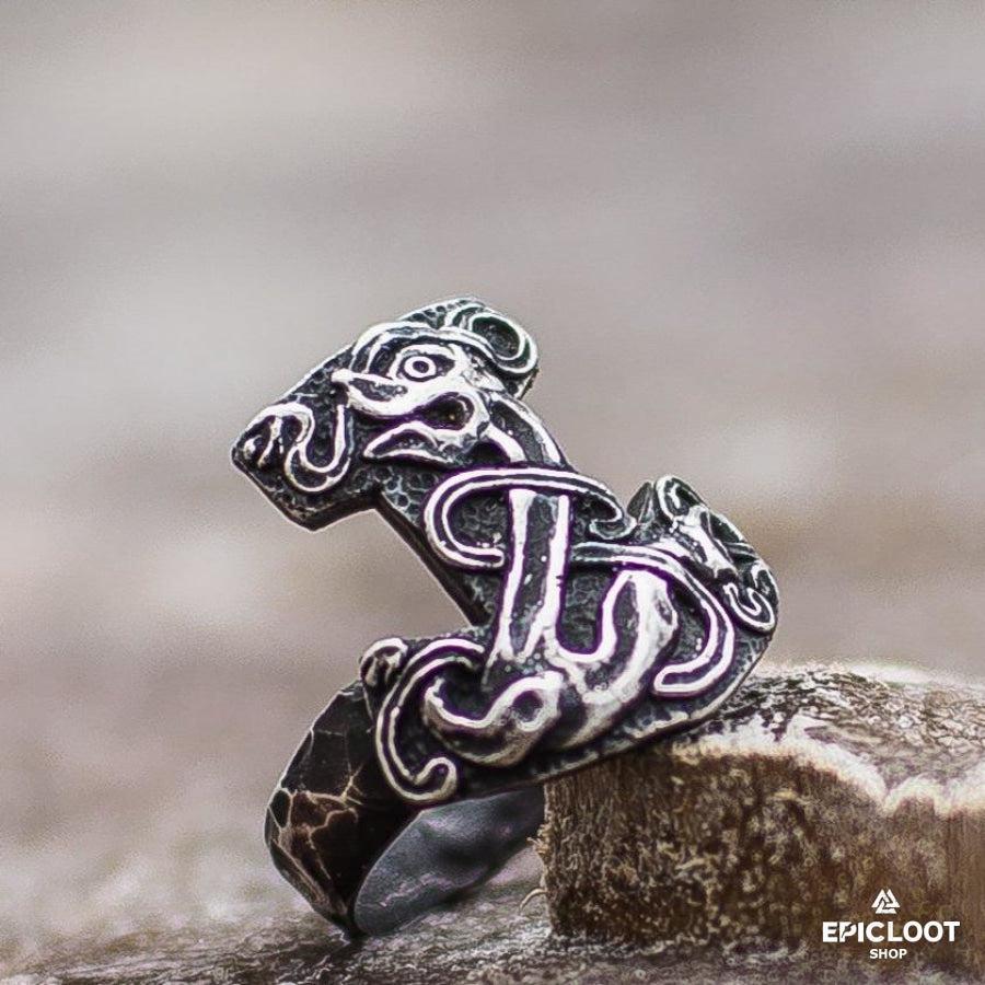 925 silver Thor's Mjolnir Ring