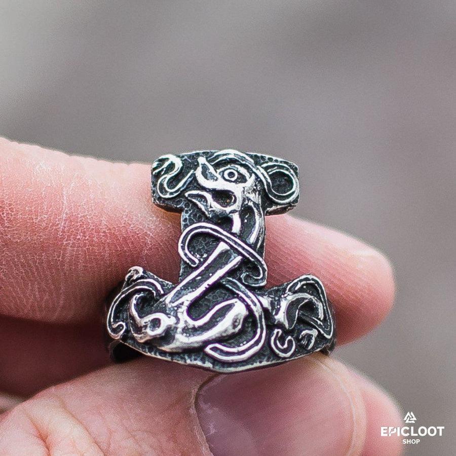925 silver Thor's Mjolnir Ring