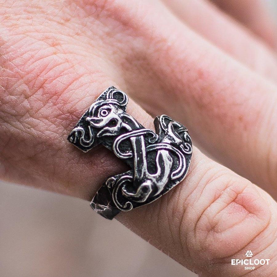 925 silver Thor's Mjolnir Ring