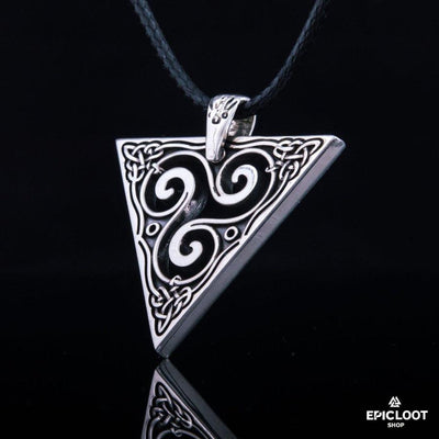 925 Silver Triskele Pendant