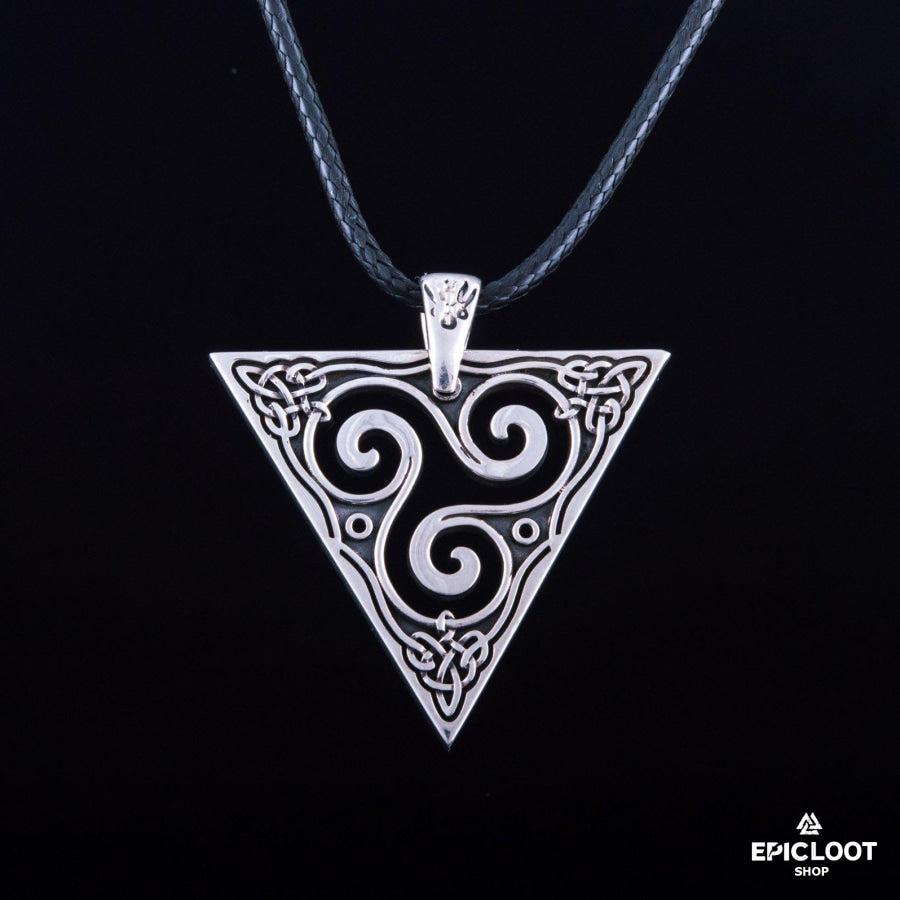 925 Silver Triskele Pendant