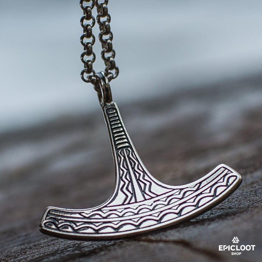 925 Silver Ukko Thor's Hammer Pendant