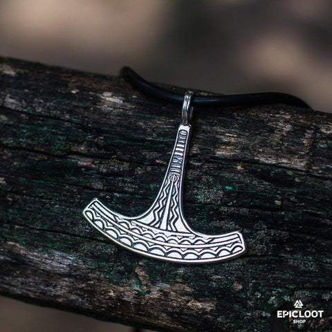 925 Silver Ukko Thor's Hammer Pendant
