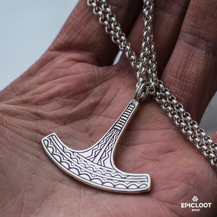 925 Silver Ukko Thor's Hammer Pendant