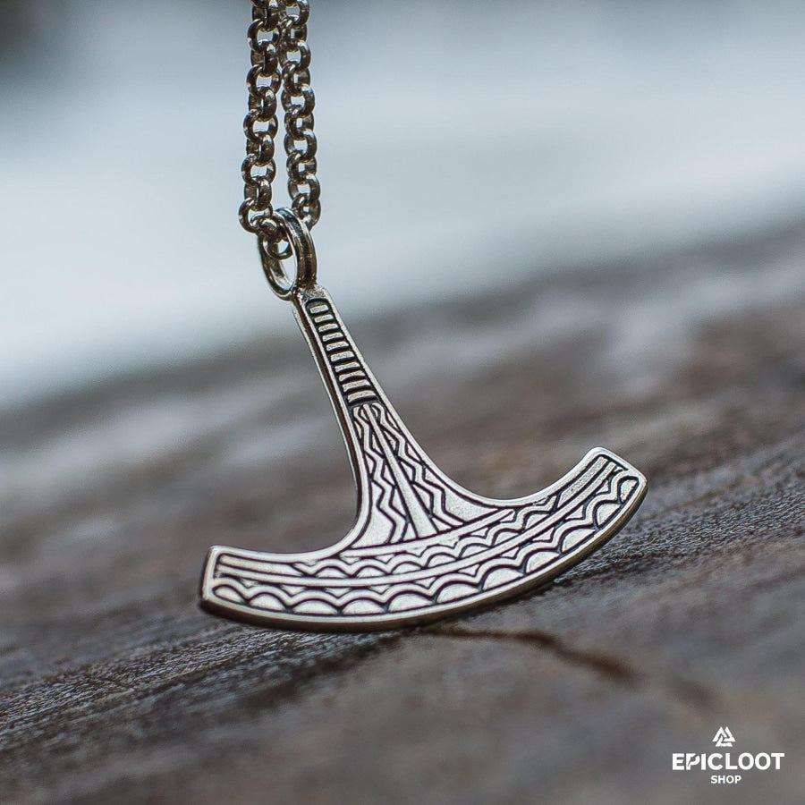925 Silver Ukko Thor's Hammer Pendant