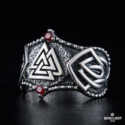 925 silver Valknut Symbol Nordic Design
