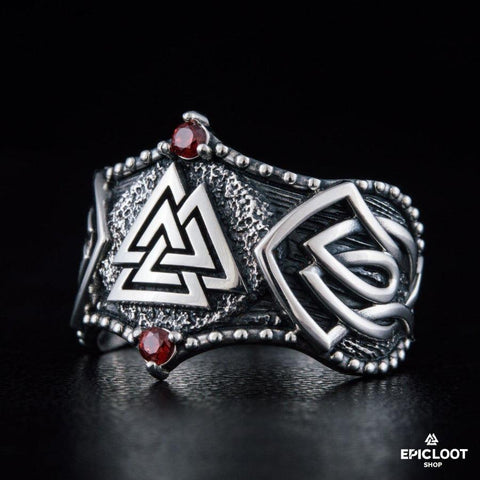 925 silver Valknut Symbol Nordic Design