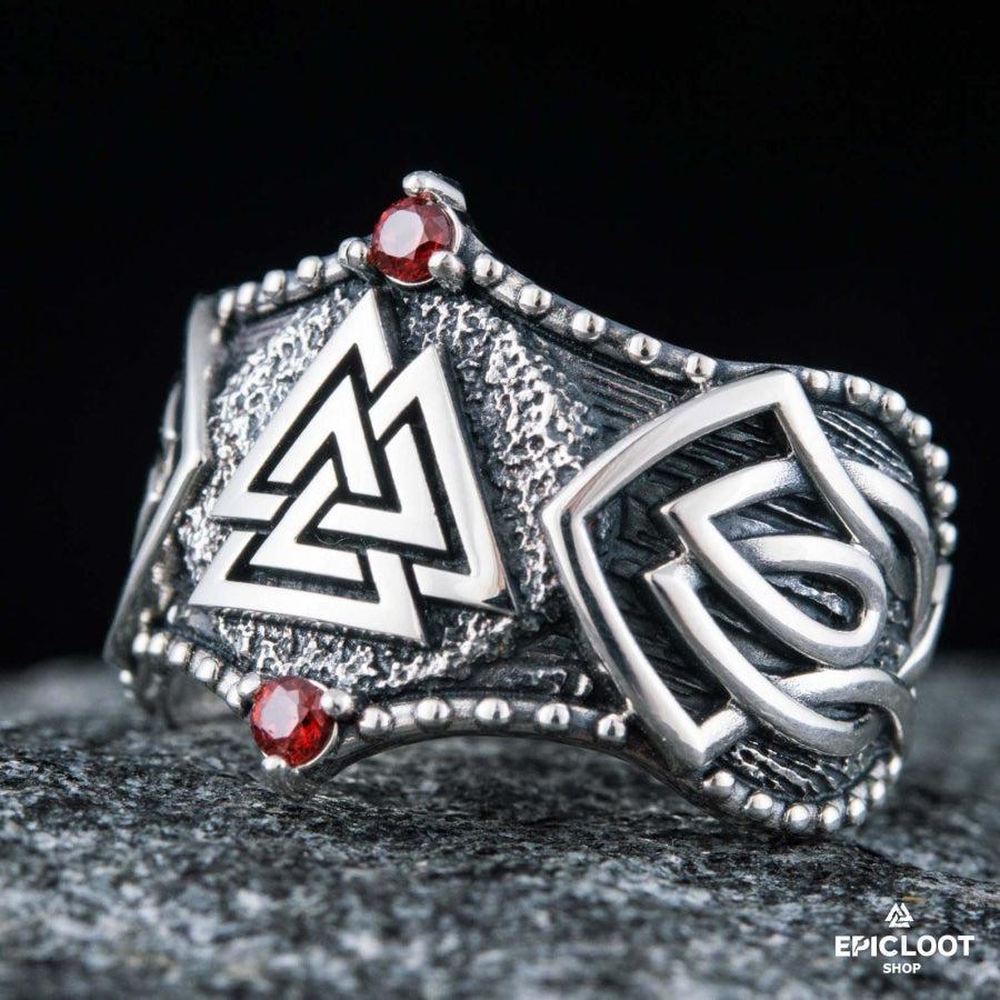 925 silver Valknut Symbol Nordic Design