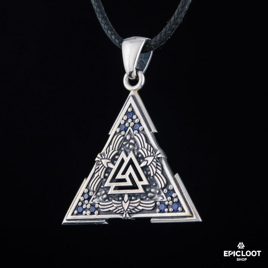 925 Silver Valknut Symbol Pendant