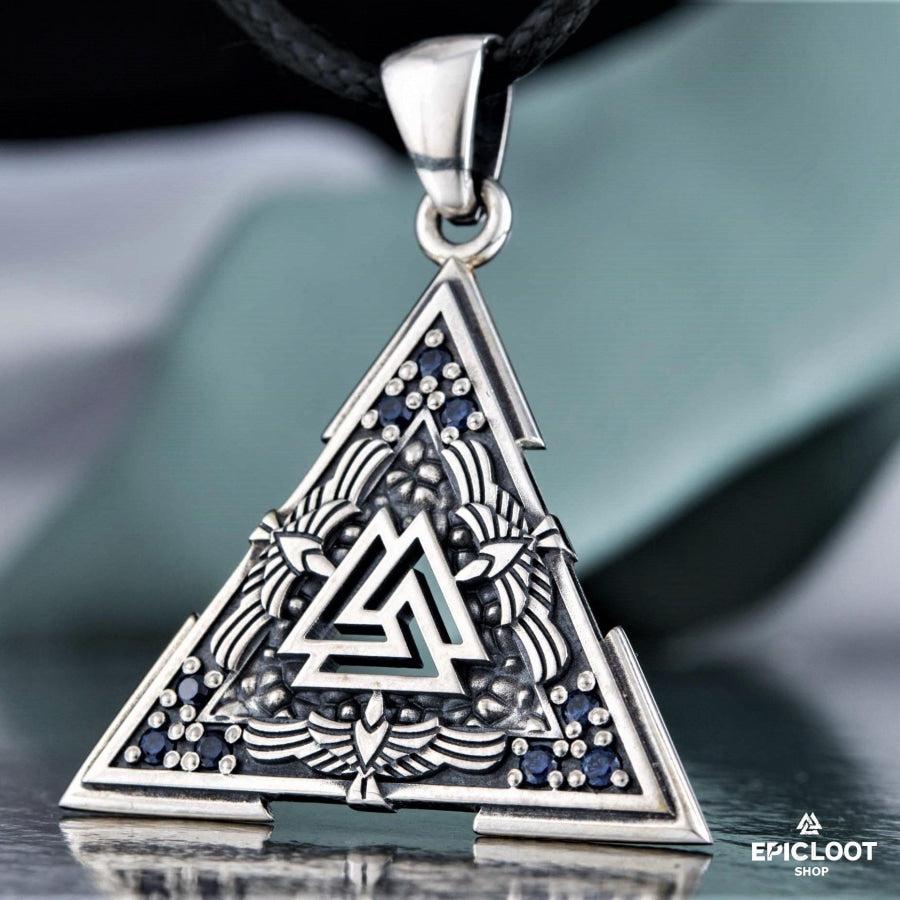 925 Silver Valknut Symbol Pendant