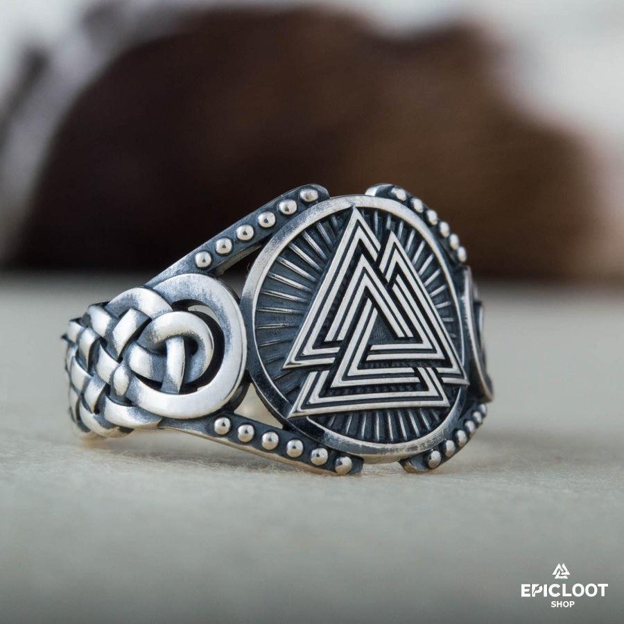 925 silver Valknut Symbol Viking Style