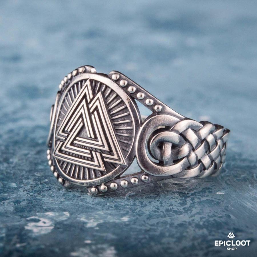 925 silver Valknut Symbol Viking Style
