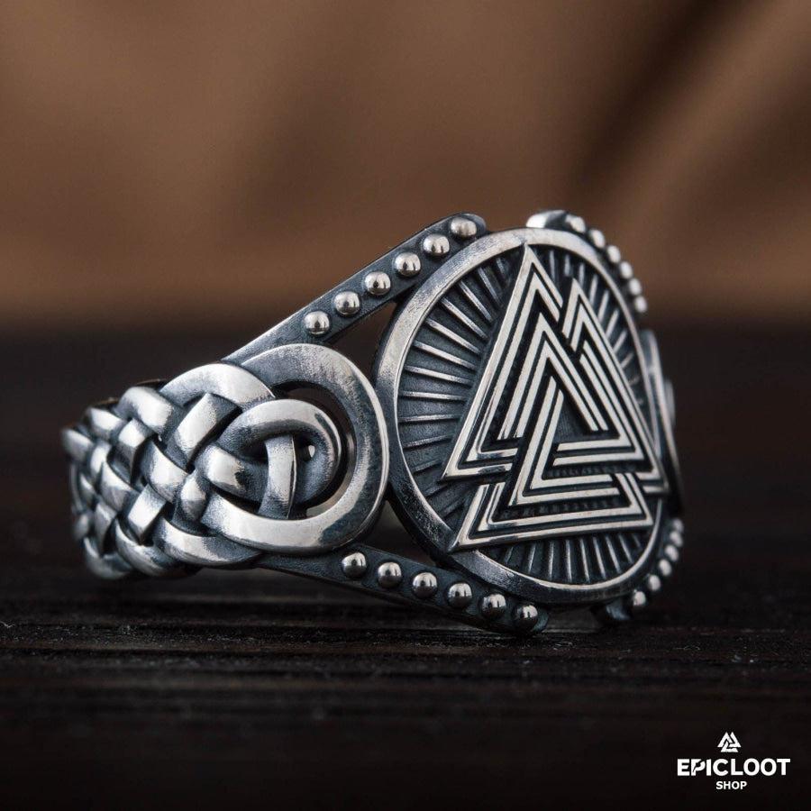 925 silver Valknut Symbol Viking Style