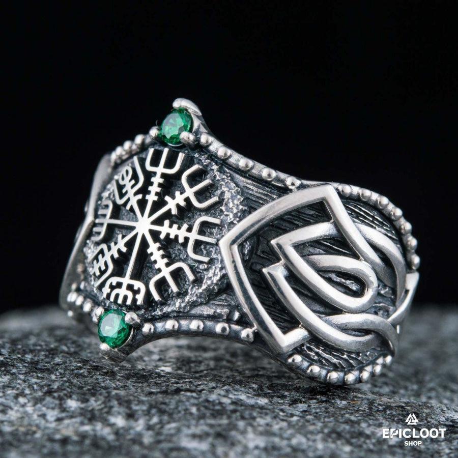 925 silver Vegvisir Ring Nordic Designs