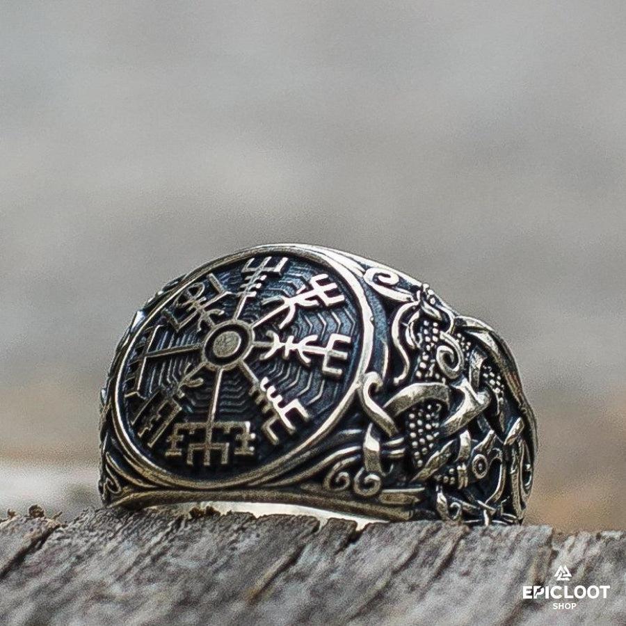 925 silver Vegvisir Symbol Mammen Design