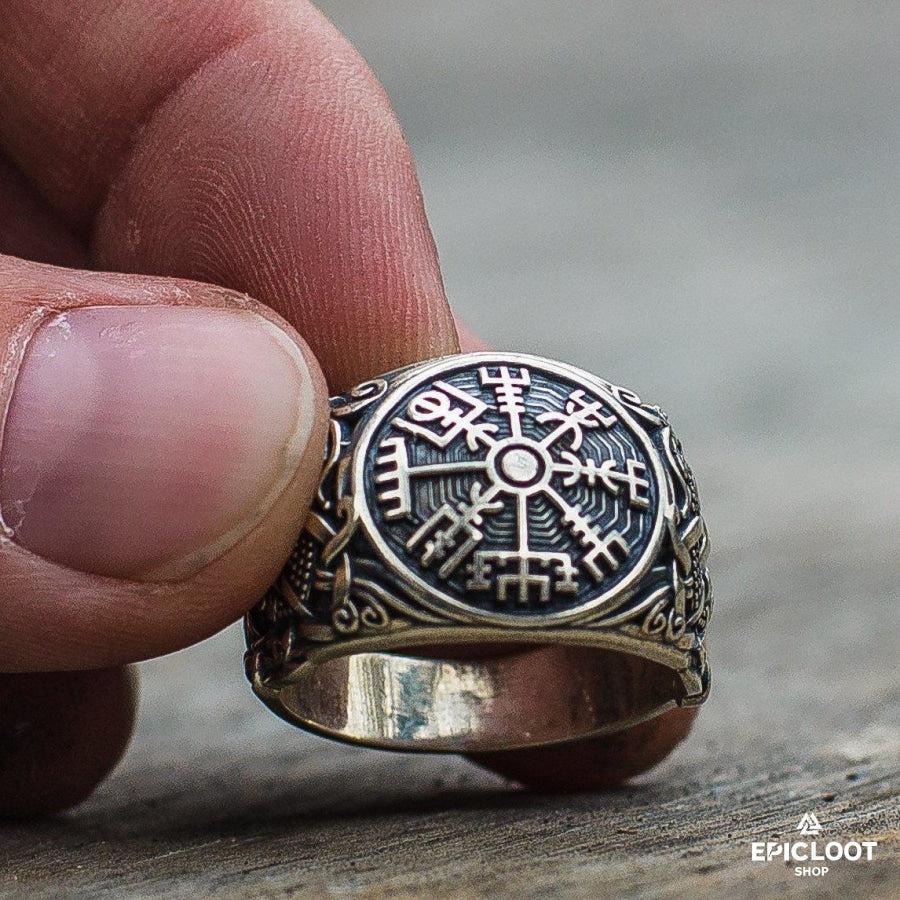 925 silver Vegvisir Symbol Mammen Design