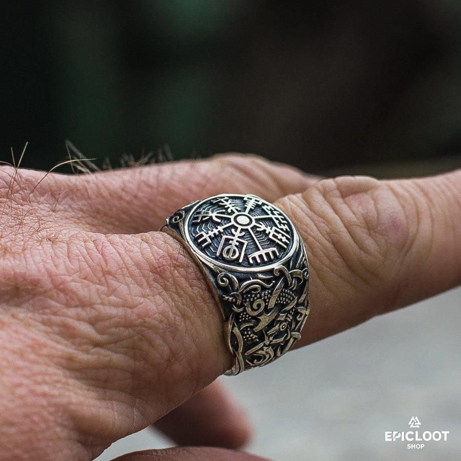 925 silver Vegvisir Symbol Mammen Design
