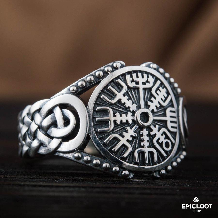 925 silver Vegvisir Symbol Viking Style