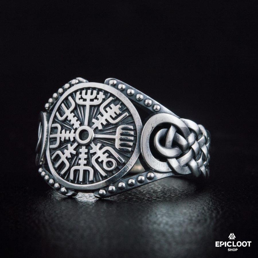 925 silver Vegvisir Symbol Viking Style