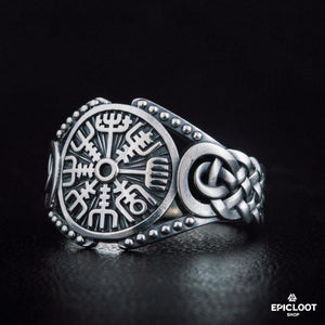 925 silver Vegvisir Symbol Viking Style