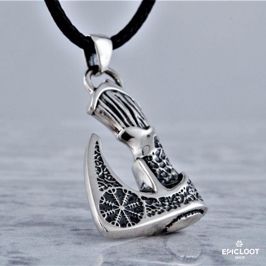 925 Silver Viking Axe Pendant