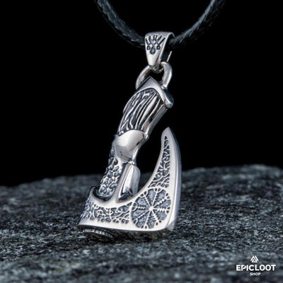 925 Silver Viking Axe Pendant