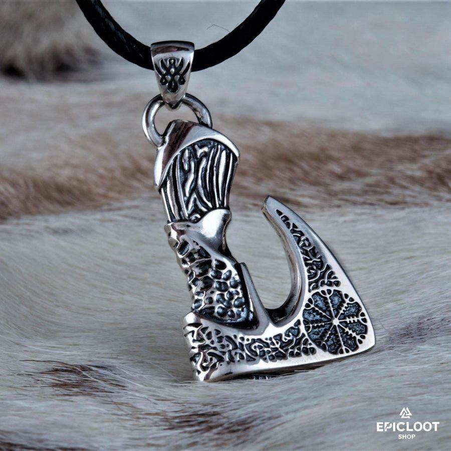 925 Silver Viking Axe Pendant