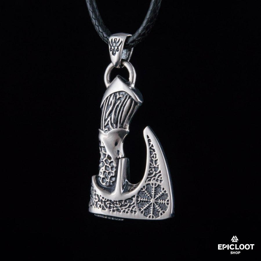 925 Silver Viking Axe Pendant