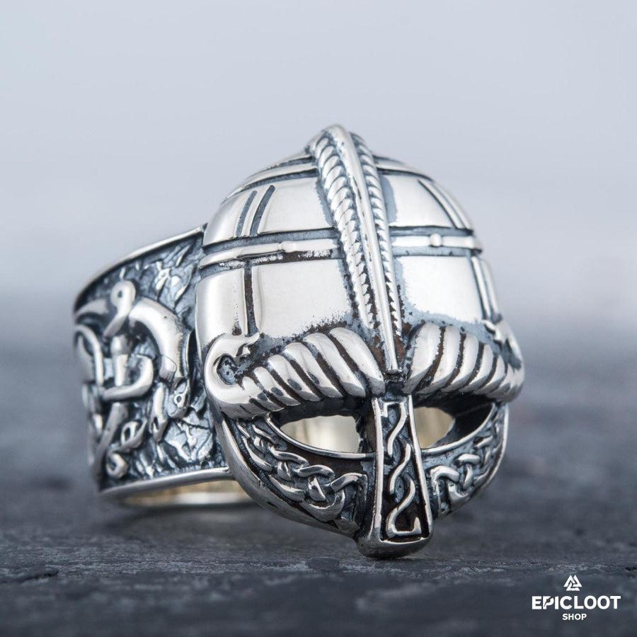 925 silver Viking Spangenhelm Helmet Nordic Design