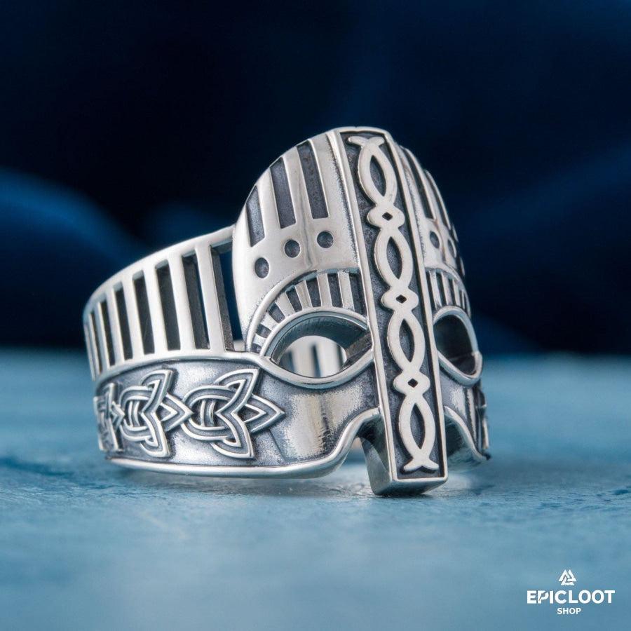 925 silver Viking Spangenhelm Helmet Norse Style