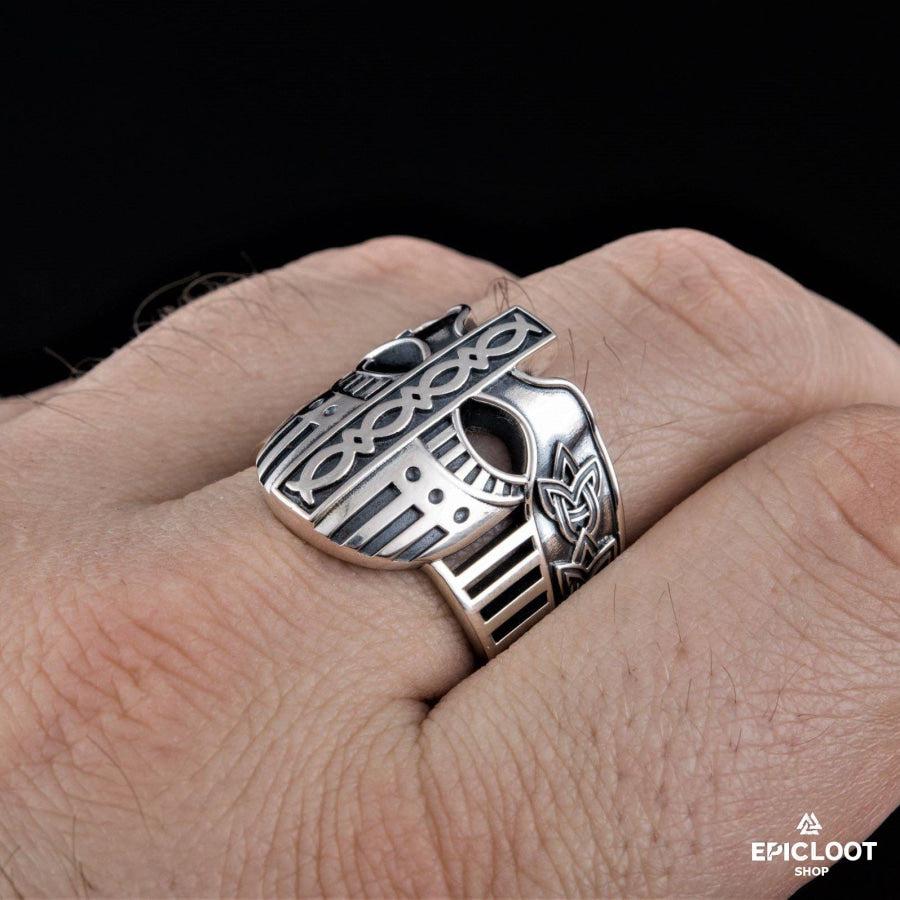 925 silver Viking Spangenhelm Helmet Norse Style