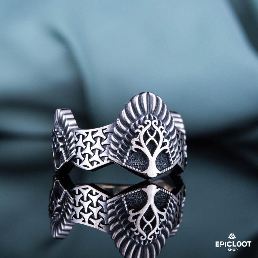 925 silver Yggdrasil Ring