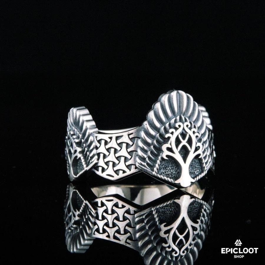 925 silver Yggdrasil Ring