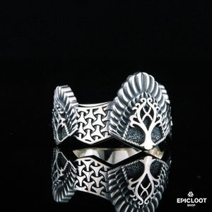 925 silver Yggdrasil Ring