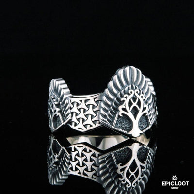 925 silver Yggdrasil Ring