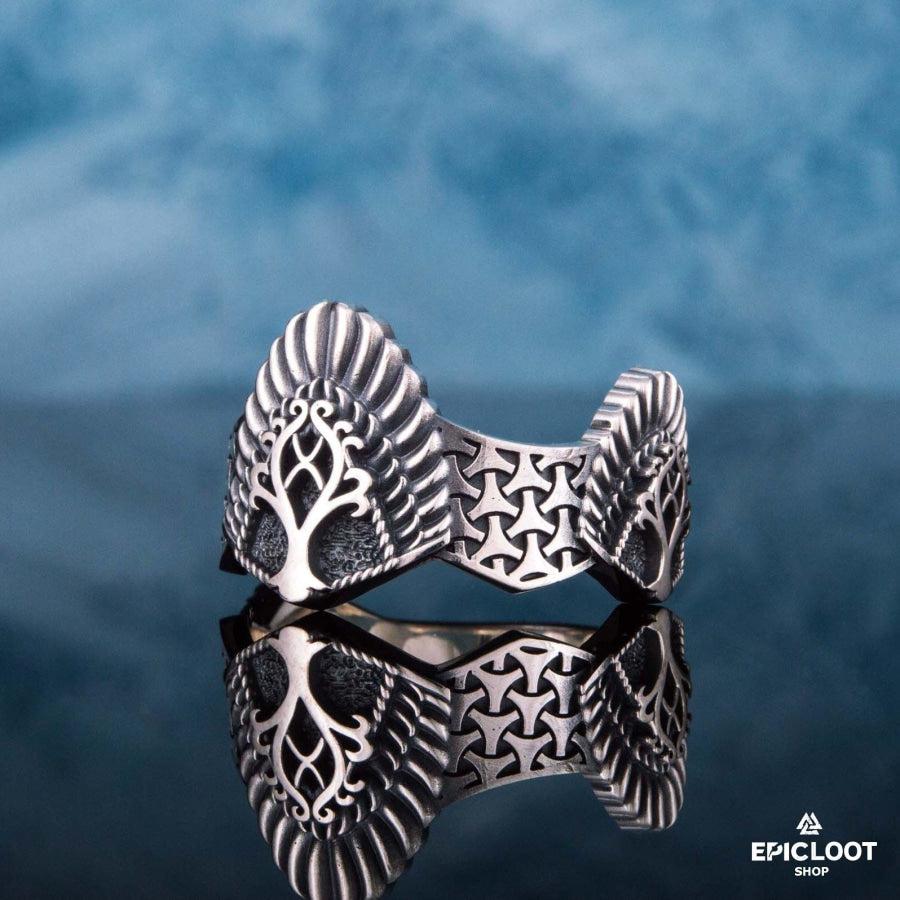 925 silver Yggdrasil Ring