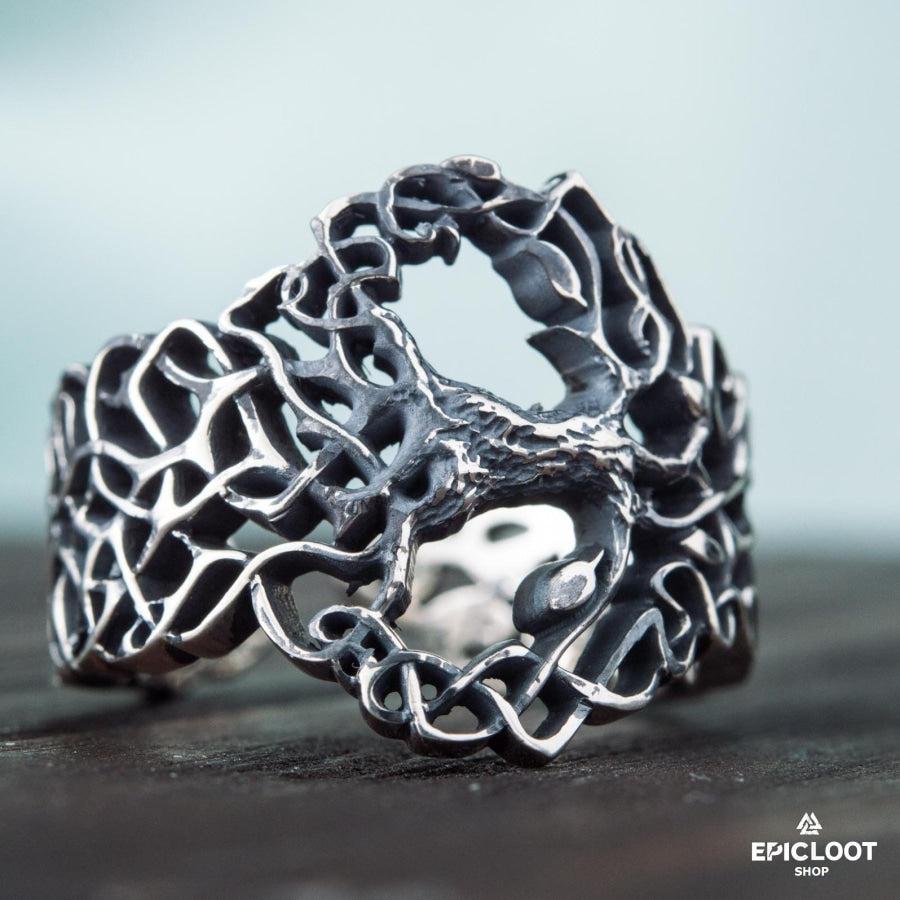 925 silver Yggdrasil Ring Nordic Design