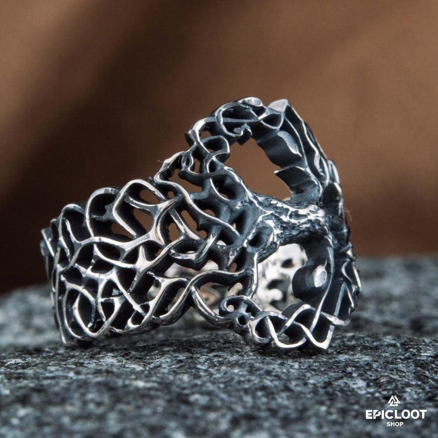 925 silver Yggdrasil Ring Nordic Design