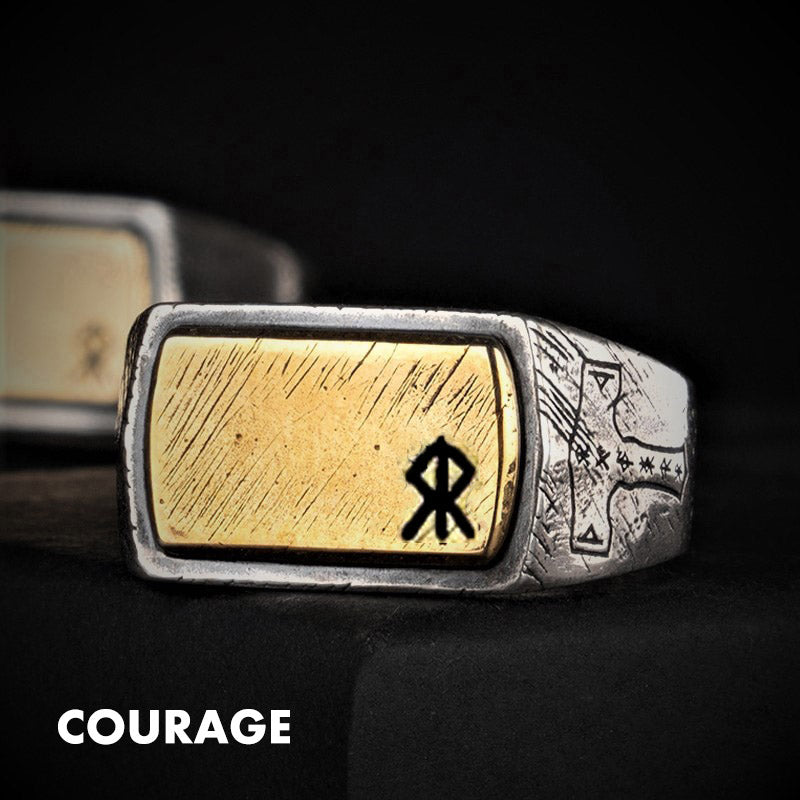 925 Silver Magical Rune Nordic Ring