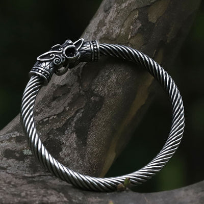 Bracciale Vichingo con Testa di Drago