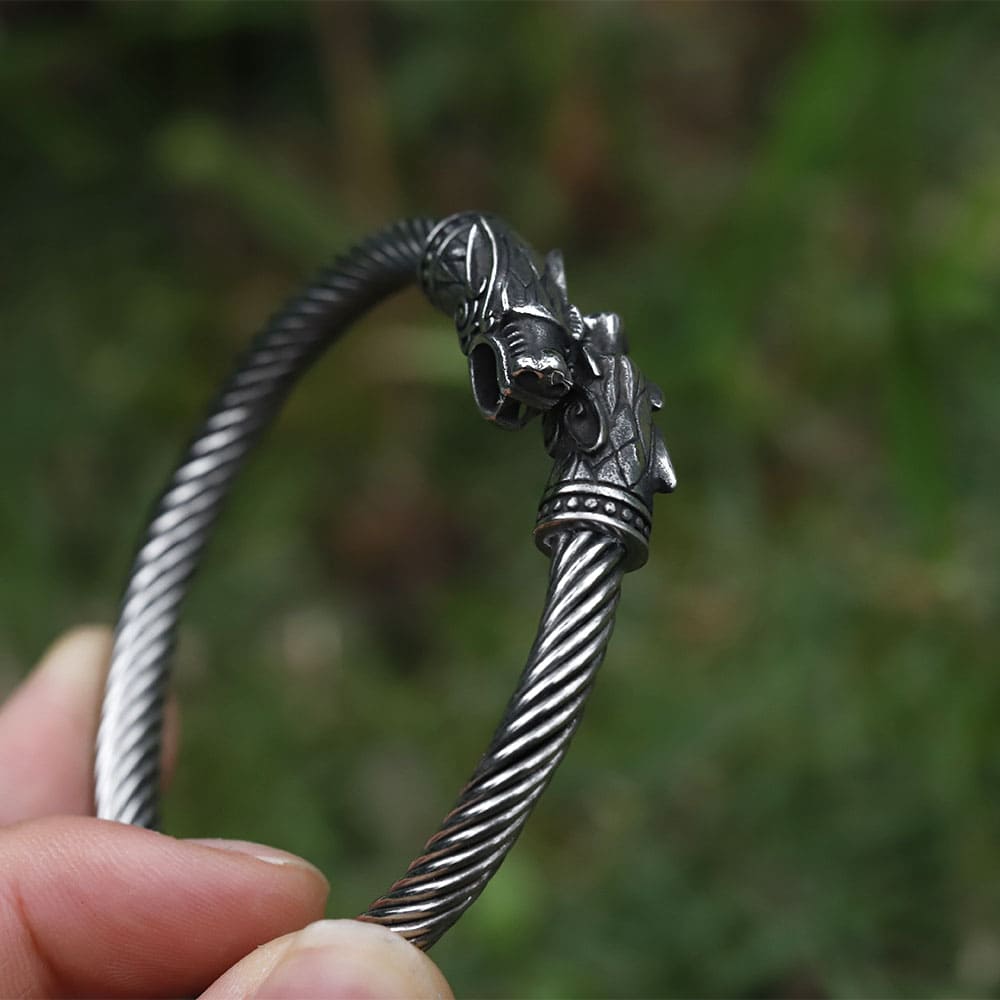 Dragons Head Viking Bracelet